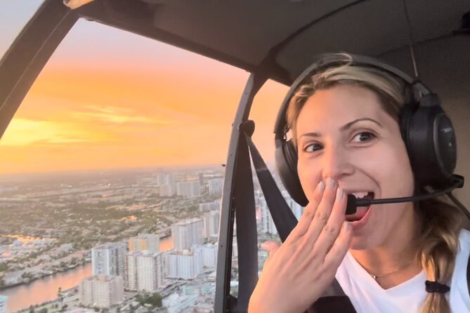Sunset Helicopter Tour-Miami Iconic Coast and City Views - Leg 2: Hollywood Broadway and the Run to Sunny Isles