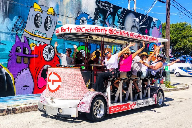 Wynwood Graffiti InstaTour on a Party Bike - Wynwood Walls from street level, not from a bus window