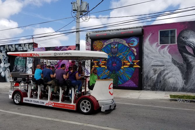 Wynwood Graffiti InstaTour on a Party Bike - The party bike setup and why headsets make a difference