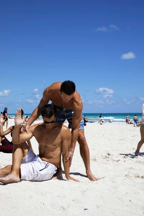 Yoga on the Beach in South Beach - Level 1 to 3 Variations, So You Do Your Own Practice